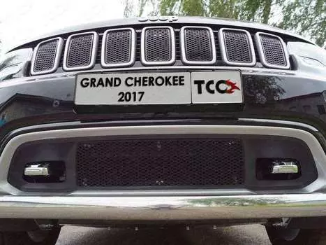 Решетка радиатора нижняя (лист AL) Компания ТСС GRCHER17-11 Jeep Grand Cherokee 2018-