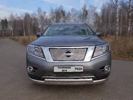 Решетка радиатора нижняя (лист) Компания ТСС NISPAT14-09 Nissan Pathfinder 2014-