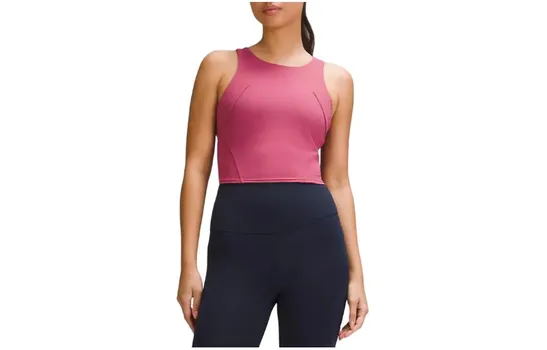 Женская спортивная рубашка без рукавов Lululemon, черный
