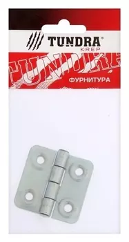 Петля карточная тундра, 45х45 мм, цинк, 1 шт.