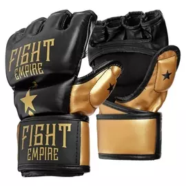 Перчатки для ММА тренировочные Fight Empire с золотыми вставками, размер S