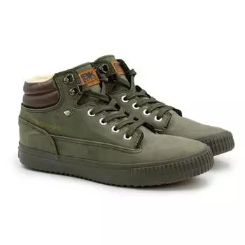 Женские высокие кеды British Knights(BUCK B42-3776-03), оливковые