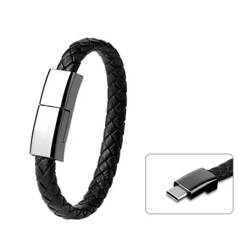 XJ-72 20 см USB-кабель для зарядки браслета с USB-C/Type-C для передачи данных Type-C белый