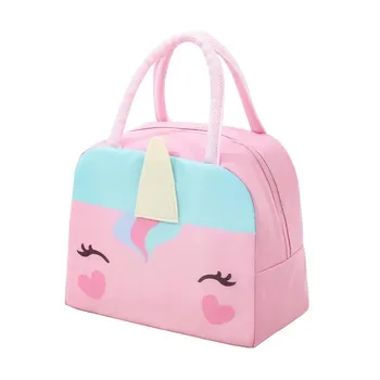 Портативная термосумка для холодильника Kawaii, женская детская школьная термоизолированная коробка для завтрака, маленькая сумка-холодильник для еды