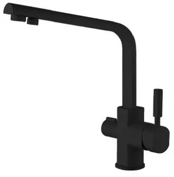 Смеситель для кухни с подключением к фильтру Landberg LB-1530 black-mat