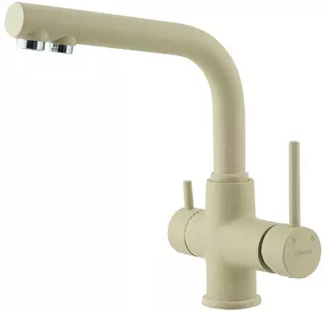 Смеситель для кухни с подключением к фильтру Lemark Comfort бежевый LM3061PBG