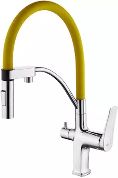 Смеситель для кухни с подключением к фильтру Lemark Comfort LM3074C-Yellow