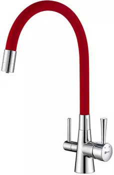 Смеситель для кухни с подключением к фильтру Lemark Comfort LM3075C-Red
