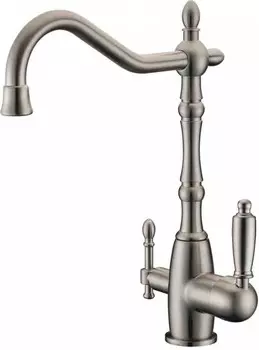 Смеситель для кухни с подключением к фильтру Zorg Sanitary ZR 312 YF-33-NICKEL