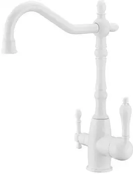 Смеситель для кухни с подключением к фильтру Zorg Sanitary ZR 312 YF-33-WHITE