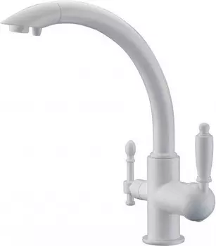 Смеситель для кухни с подключением к фильтру Zorg Sanitary ZR 314 YF-33 WHITE