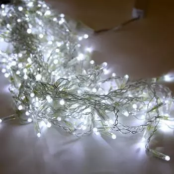 Светодиодная гирлянда Бахрома 5х0.5м 250LED холодный белый без мерцания 05-1963