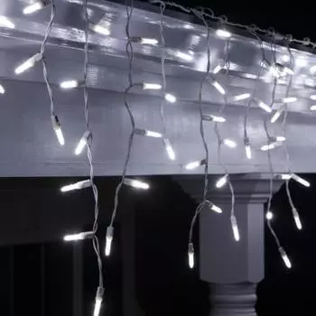 Светодиодная гирлянда Бахрома 5х0.7м 250LED холодный белый без мерцания 05-1967