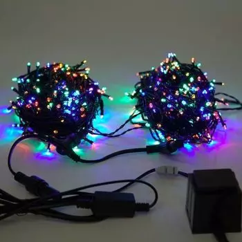 Светодиодная гирлянда Луч 2х25м 50м 500LED разноцветная без мерцания 05-1969