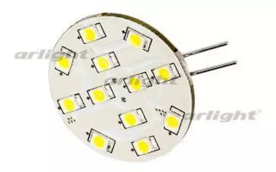 Светодиодная лампа AR-G4-12E30-12VDC White Arlight 017128