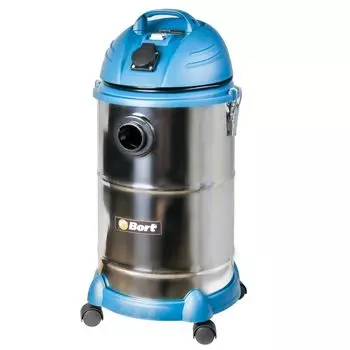Строительный пылесос Bort BSS-1530N-Pro 1400Вт (уборка: сухая/влажная) серебристый