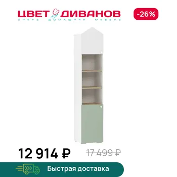 Шкаф для книг левый Цвет Диванов