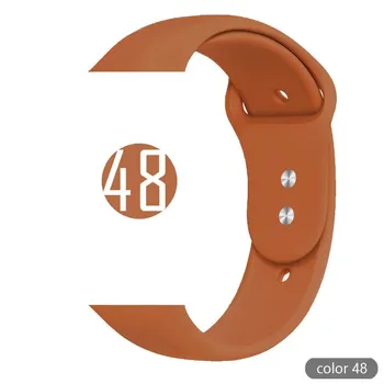 Силиконовый ремешок для Apple, ремешок для часов 44 мм, 45 мм, 42 мм, ремешок для часов, браслет iWatch 40 мм, 38 мм, 41 мм, Correa Apple Watch Serie 6, 5, 4, 3 SE 7 42mm or 44MM