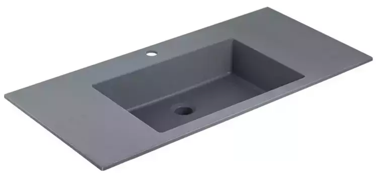 Раковина «Vincea» 100/48 VCB-13100G искусственный камень серая
