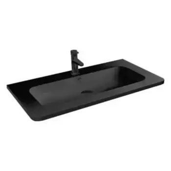 Раковина «Vincea» 60/48 VCB-11600B искусственный камень чёрная