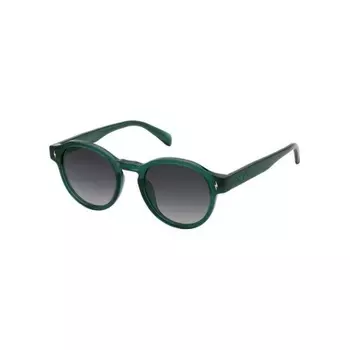 Солнцезащитные очки женские Zadig&Voltaire SZV402 Shiny Transp. Bottle Green (2SZV4024906HQ)