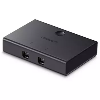 Сплиттер UGREEN 30345 (30345) USB 2.0 Sharing S Witch 2x1. черный