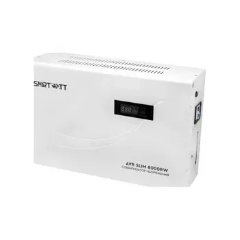 Стабилизатор напряжения Smartwatt AVR Slim 8000RW 8000ВА белый
