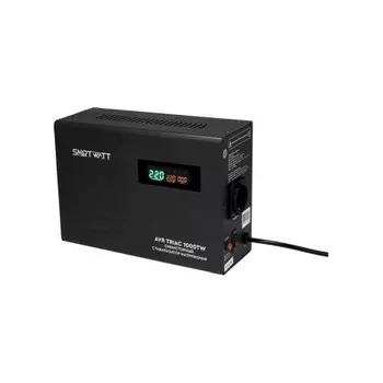 Стабилизатор напряжения Smartwatt AVR Triac 1000TW 1000ВА черный