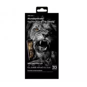 Стекло защитное Corning Samsung Galaxy S21 Ultra Full Screen (3D) tempered glass FULL GLUE черный