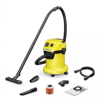 Строительный пылесос Karcher WD 3 P V-17/4/20 Workshop 1000Вт желтый