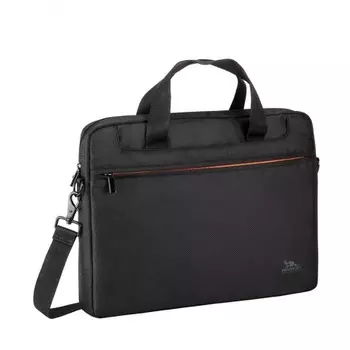 Сумка Riva 8033 для ноутбука 15.6" черный/оранжевый полиэстер
