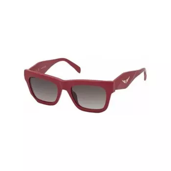Солнцезащитные очки женские Zadig&Voltaire SZV367 Shiny Full CORAL (2SZV3675209JT)
