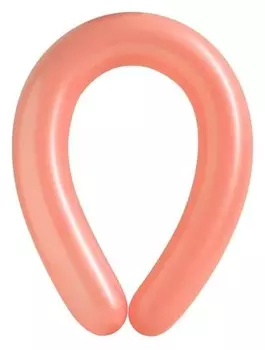 Шар для моделирования латексный 350", макарун, набор 100 шт., цвет персиковый