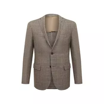 Пиджак из шерсти и льна Corneliani