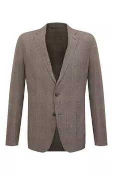 Пиджак из шерсти и льна Zegna