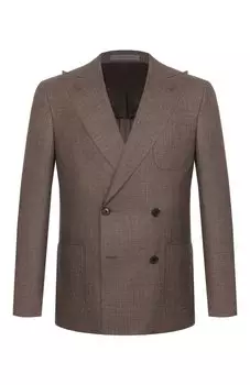 Пиджак из шерсти и шелка Corneliani