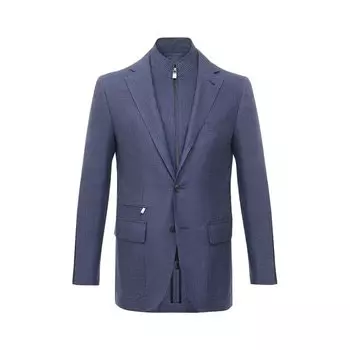Пиджак изо льна и шерсти Corneliani