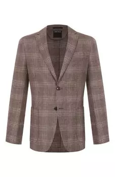 Пиджак изо льна и шерсти Zegna
