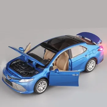 Новая 1/32 модель автомобиля TOYOTA Camry из литого металла, игрушечные машинки, имитация модели автомобиля, коллекция игрушек со звуком и светом, подарок красный