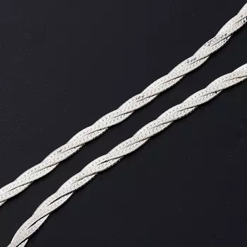 Цепь полновесная косы 55 см (серебро 925 пр.)