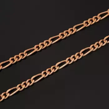 Цепь (серебро 925 пр. позолота) полновесная фигаро 55 см