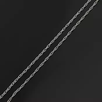 Цепь (серебро 925 пр. родир. бел.) полновесная форцатина 50 см