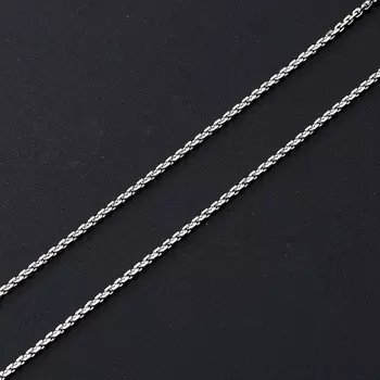 Цепь (серебро 925 пр. родир. бел.) полновесная якорь 65 см