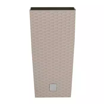Кашпо для цветов Prosperplast Rato Square 35+14л, мокко
