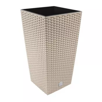 Кашпо для цветов Prosperplast Rato Square 49+21л, мокко