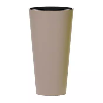 Кашпо для цветов Prosperplast Tubus Slim 64+35л, мокко