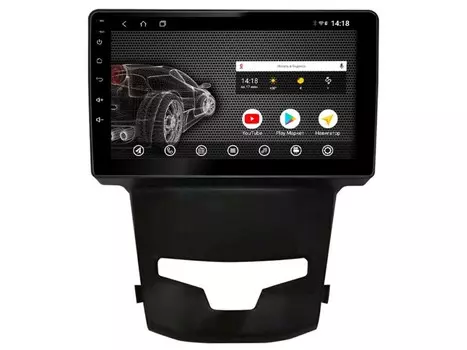 Головное устройство vomi ST424R9-T3 для SsangYong Actyon 10.2013+ (+ Камера заднего вида в подарок!)
