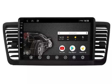 Головное устройство vomi ST443R9-T3 для Subaru Legacy 4 05.2003-08.2007, Outback 3 10.2009-07.2006 (+ Камера заднего вида в подарок!)