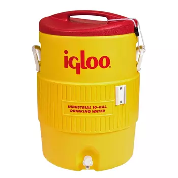 Изотермический контейнер (термобокс) Igloo 10 Gallon 400 Series Beverage Cooler (38 л.), желтый (+ Антисептик-спрей для рук в подарок!)