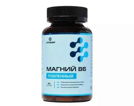 Магний B6 усиленный Летофарм, 60 шт, капсулы